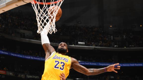 LeBron flushes royal slam and The Nature Boy loves it