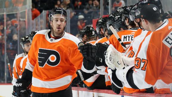 Frost scores 2 goals, leads Flyers to 4th straight win - 6abc Philadelphia
