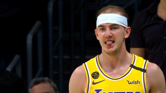 L.A. goes wild over Caruso's disrespectful block on Lonzo