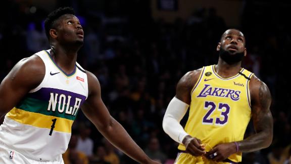 LeBron's first duel vs. Zion ends with season-high 40 points