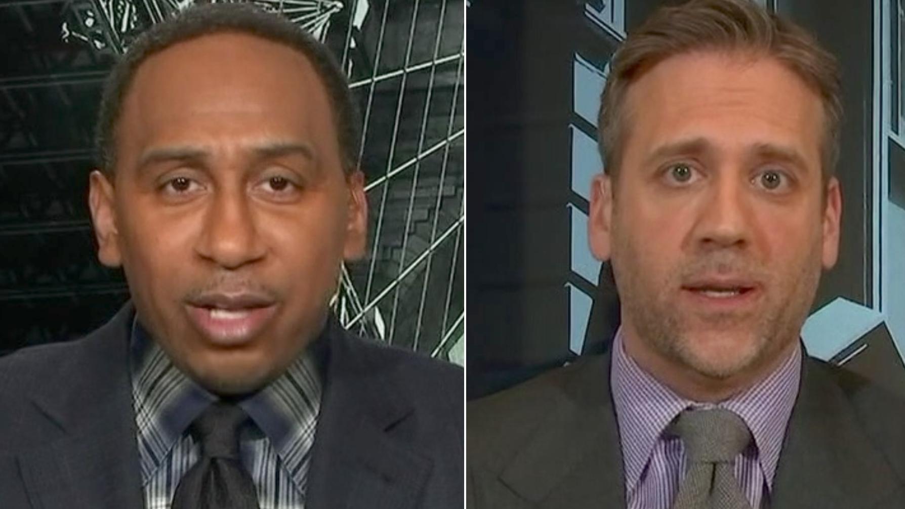 Stephen A. calls out Max's 'waffling' on Tom Brady
