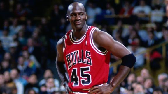 Why did Michael Jordan switch his jersey number from 23 to 45 when he  returned to the Bulls?