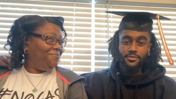 Jordan Bone and mom surprised with virtual graduation