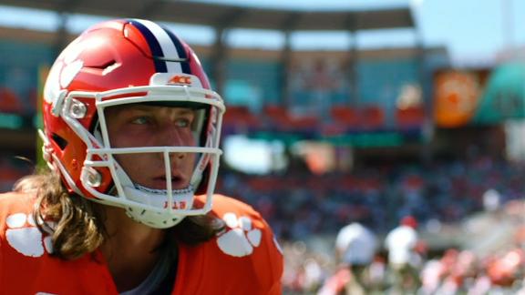 Trevor Lawrence & Dabo Swinney Jacksonville Jaguars Jersey Swap 