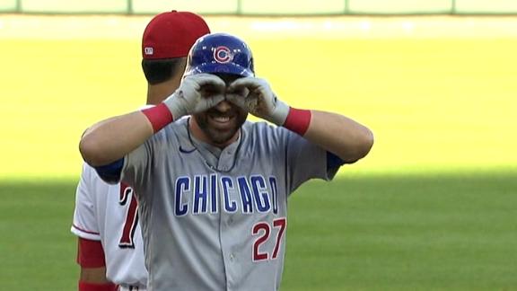 Báez Homers Twice Cubs Stay Hot With 8 5 Win Over Reds Abc7 Chicago