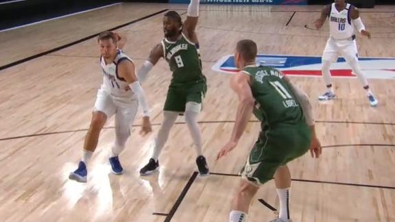 Luka fools Milwaukee D with fake behind-the-back pass