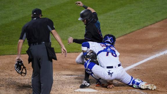 Anderson S Double Gives Marlins Doubleheader Sweep Of Mets Abc7 New York