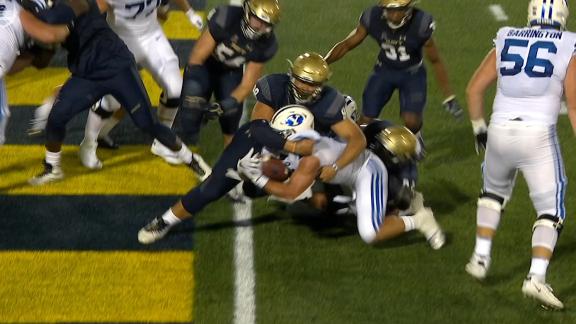 BYU 55 3 Navy Sep 7 2020 Final Score ESPN