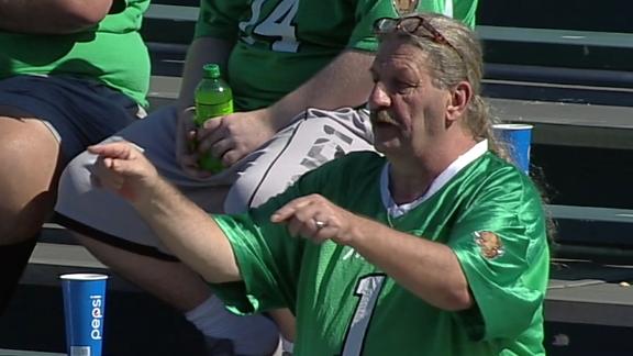 This Marshall fan broke out the dance moves before team's win