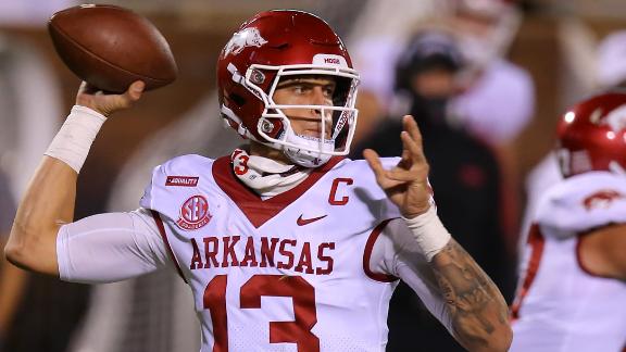 Arkansas upsets No. 16 Mississippi State in first SEC win since 2017