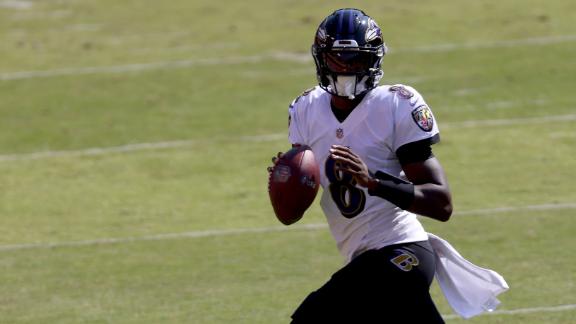 Jackson cashes in on three TDs in Ravens' win over Washington