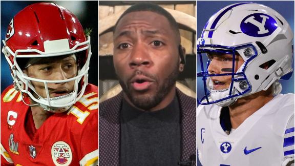Clark Compares Zach Wilson S Playmaking Talent To Patrick Mahomes Espn Video Espn