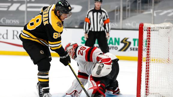 B's, Marchand top Devils in shootout to begin 2021 season