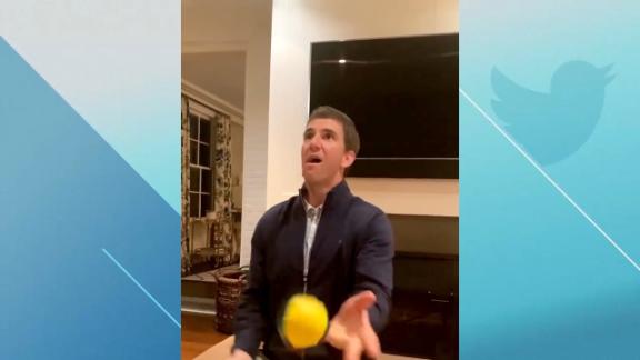Eli Manning is an elite juggler - ESPN Video
