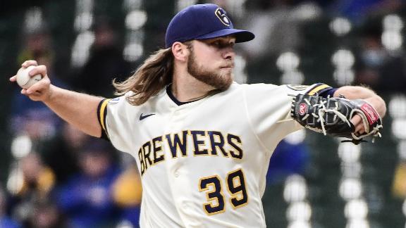 Corbin Burnes made some post All-Star break tweaks! #brewers #baseball