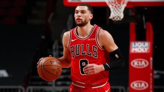 How does LaVine being out affect the Bulls' playoff chances?