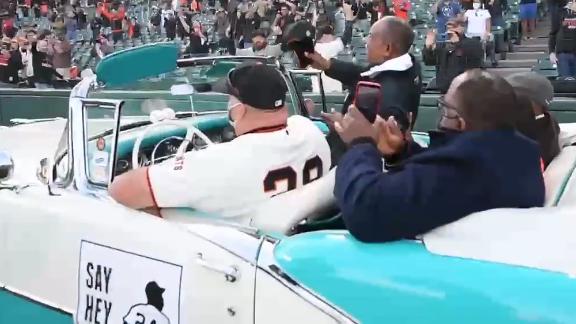 Willie Mays arrives at Oracle Park in style as San Francisco Giants  celebrate his 90th birthday - ESPN