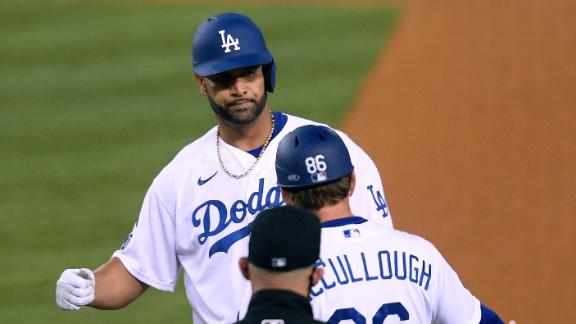 Pujols delivers RBI in debut, Dodgers top Diamondbacks 3-1