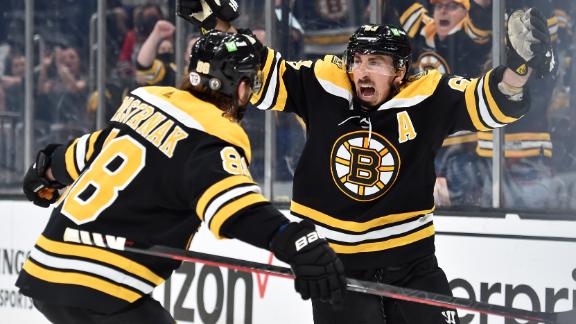 Bruins score two goals 34 seconds apart to take 3-1 series lead
