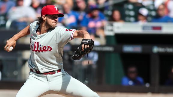 Aaron Nola ties 51-year MLB record with 10 K's in a row