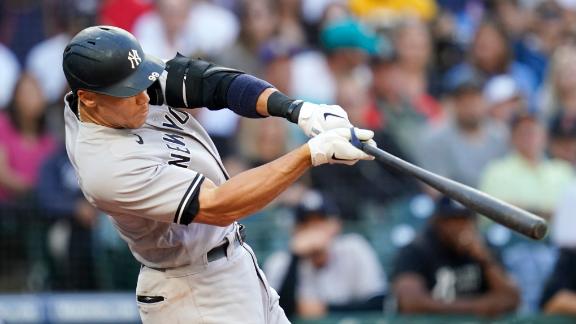 Judge hits 20th homer as Yankees hold off Mariners 5-4