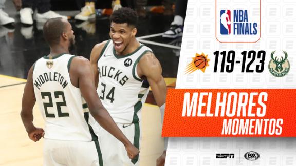 Finais da NBA: Bucks conseguem 3ª maior virada em Finais das últimas 25 temporadas e batem os Suns no Jogo 5