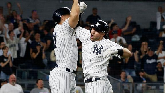 Gallo's 1st homer in pinstripes gives Yanks 5-3 win