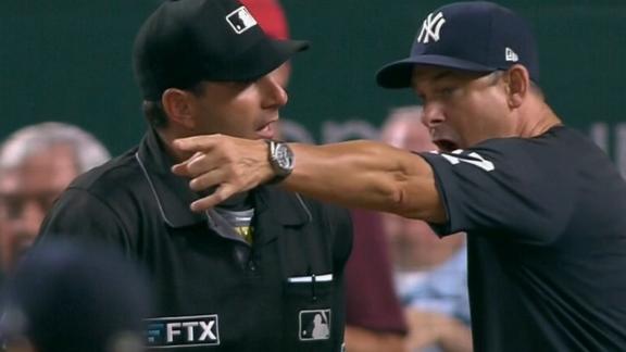 Boone ejected after Loaisiga called for balk