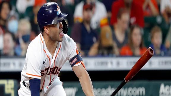 Jose Altuve cycle: Astros second baseman hits single, double, triple, home  run against Boston Red Sox - ABC13 Houston