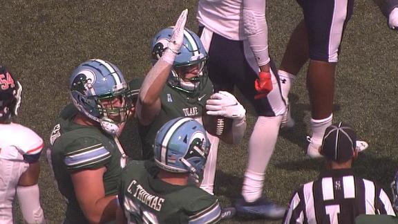 Tulane kicks a field goal, but somehow ends up with a touchdown