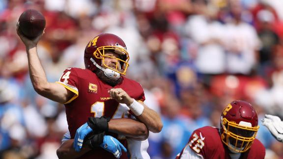 Pipe bursts overhead at FedEx Field, soaking Washington Football