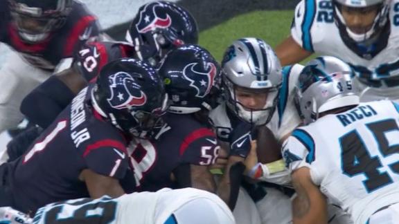 Texans done in by inability to run ball in loss to Panthers