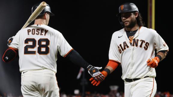 Posey, Bryant and Crawford go yard for the Giants