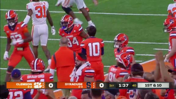 Floyd Little (44) Denver Broncos back, plunges over the goal line