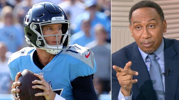 Stephen A. gets into it with Irvin, Orlovsky over Titans