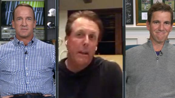 Mickelson says Manningcast curse 'is a thing,' vows not to play this weekend