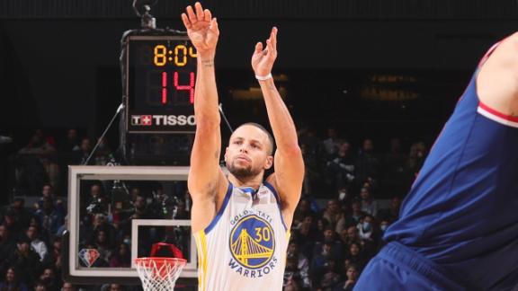 Steph Curry cooks Nets for 37 points in Warriors' blowout win