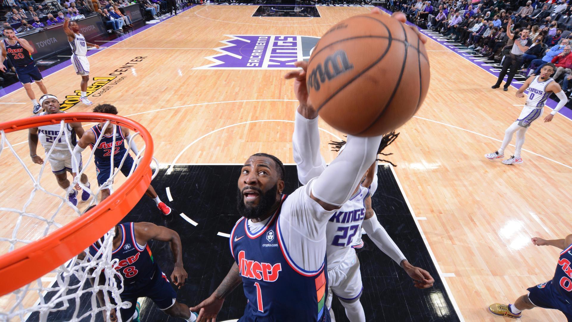 Andre Drummond rocks the rim with flush