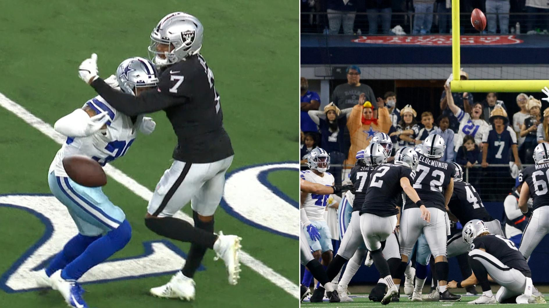 Raiders beat Cowboys 3633 in OT on field goal after penalty ABC7 Los