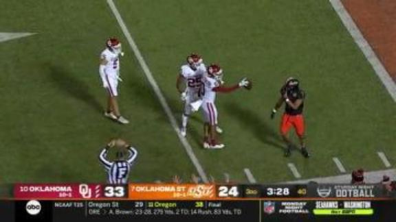 What channel is the OU football game on today vs. Oklahoma State?
