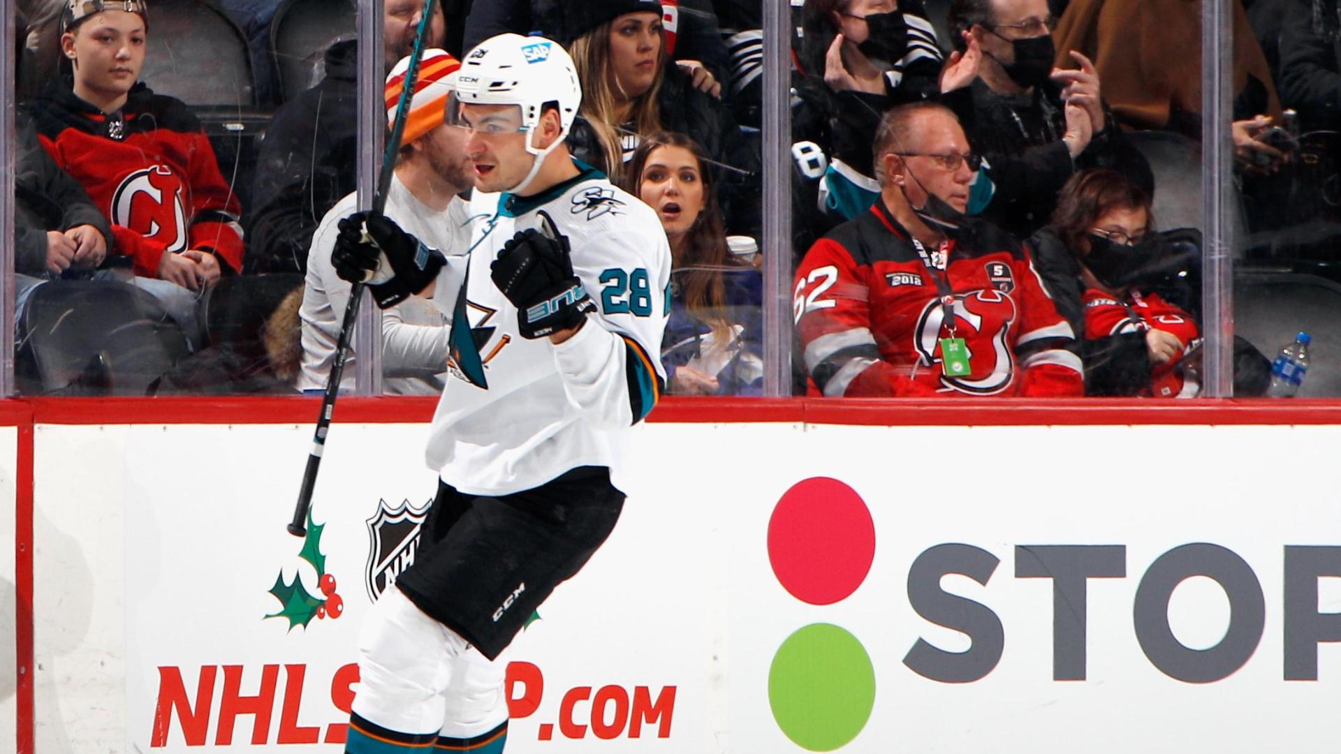 Meier scores pair of goals to lead Sharks to victory