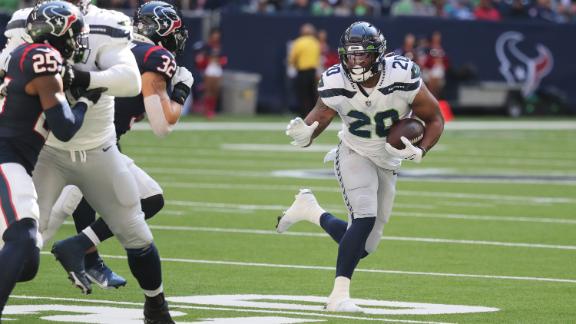 Rashaad Penny breaks free and finds paydirt for his second rushing TD