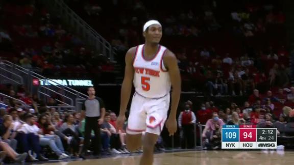 Quickley sparks Knicks with downtown shooting