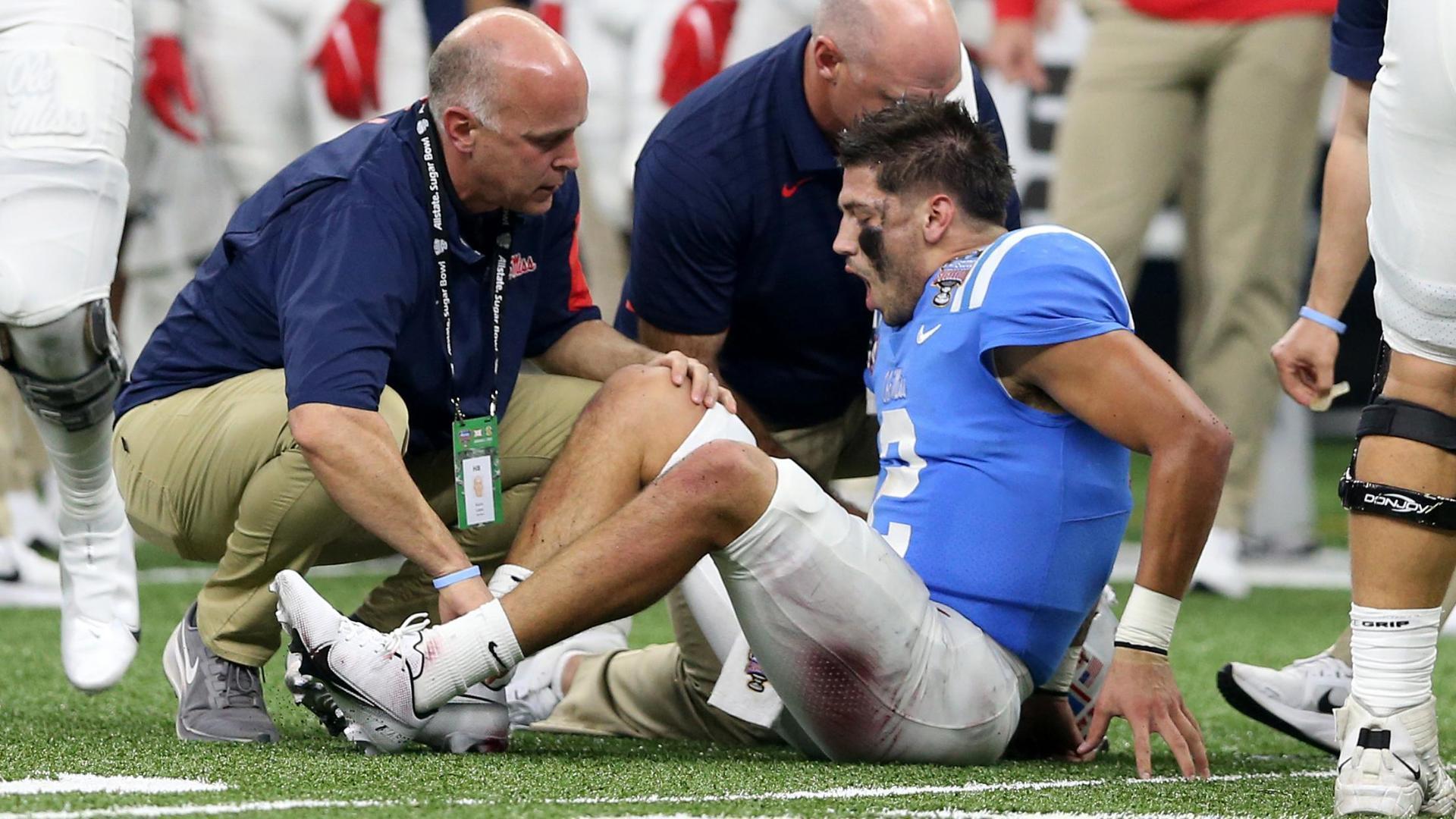 Matt Corral injury update: Top NFL Draft prospect suffers ankle