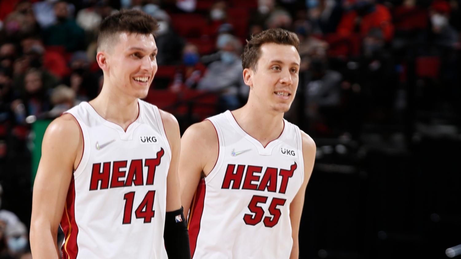 Herro and Robinson combine for 60 points off the bench in Heat win