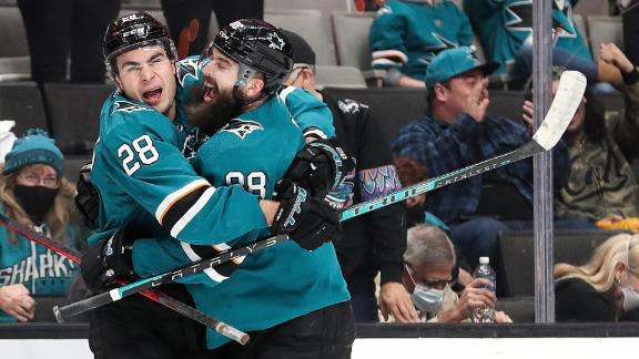 Timo Meier tallies 5 goals in historic performance for Sharks