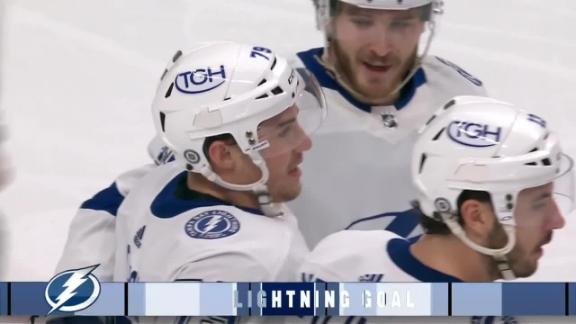 Ross Colton's second goal puts Bolts up 7-1