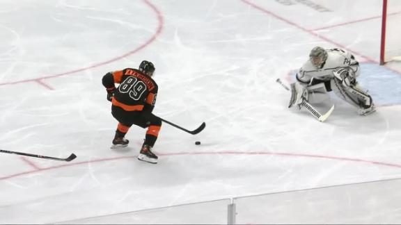Atkinson races the length of the ice for short-handed goal