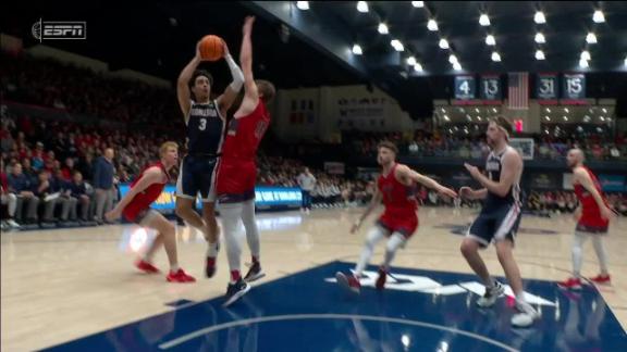 Mitchell Saxen with the big rejection for Saint Mary's