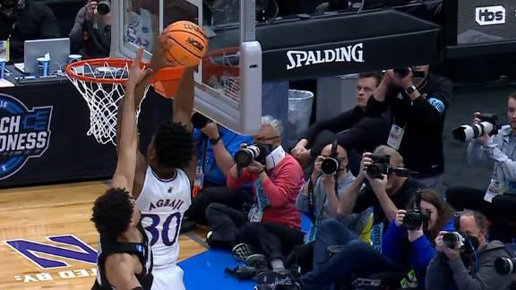 Braun feeds Agbaji for electric alley-oop for Kansas